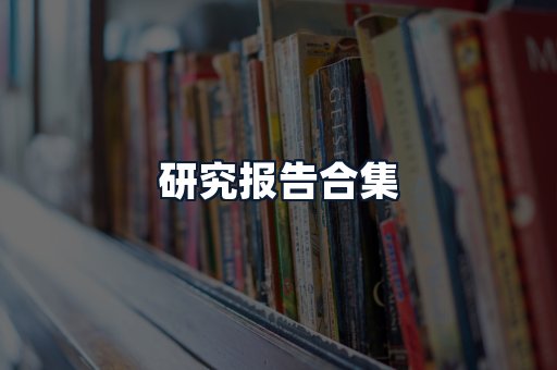 研究报告合集